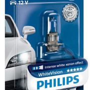 Philips White Vision H3 pære med Xenon effekt & +60% mere lys (1 stk)