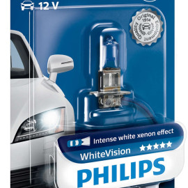 Philips White Vision H3 pære med Xenon effekt & +60% mere lys (1 stk)