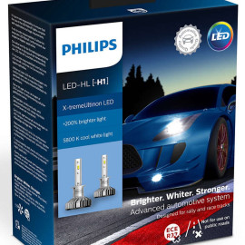 Philips X-treme Ultinon H1 LED +200% mere lys (2 stk.)