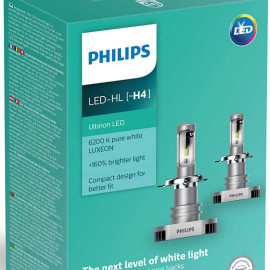 Philips Ultinon H4 LED +160% mere lys (2 stk.)
