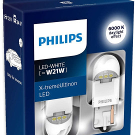 Philips X-tremeUltinon W21W LED-White, Gen2, Baklys/Blinklys pærer (2stk) med op til 12 års levetid