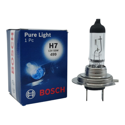 Bosch H7 pære, Pure Light, standart 12V 55W 1 stk. 