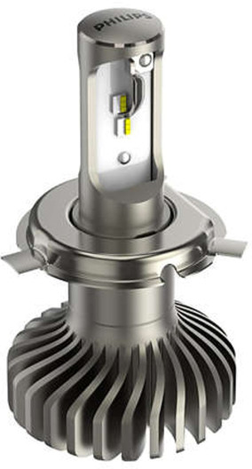 H4 X-TremeUltinon LED gen2 fra Philips som giver +250% mere lys end std. og 5800K 