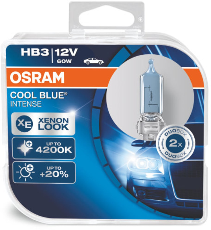 Osram HB3 Cool Blue Intense pærer sæt (2 stk.) pakke thumbnail