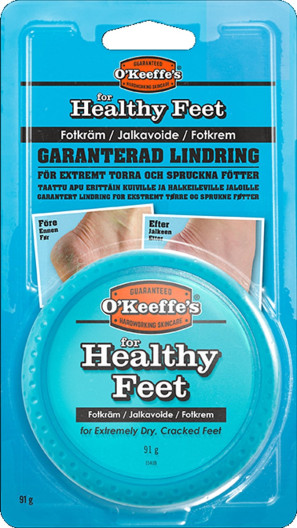 O'Keeffe's Healthy feet, 91g creme i krukke / blister pakke