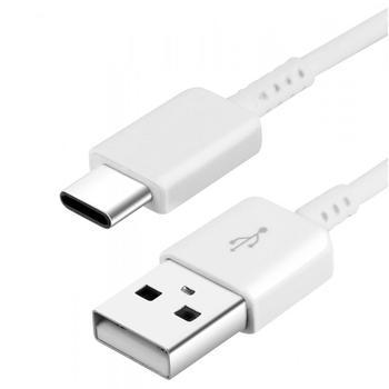 Ladekabel USB-C/USB-A Samsung, Datakabel, 1m, Hvid