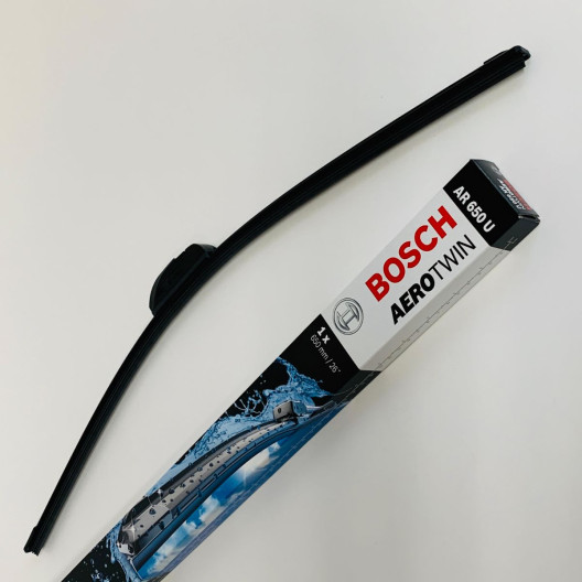 AR650U / 3397008939 Bosch AeroTwin Vinduesvisker, 65cm lang, til krog montering AR650U / 3397008939 Bosch AeroTwin Vinduesvisker, 65cm lang, til krog montering