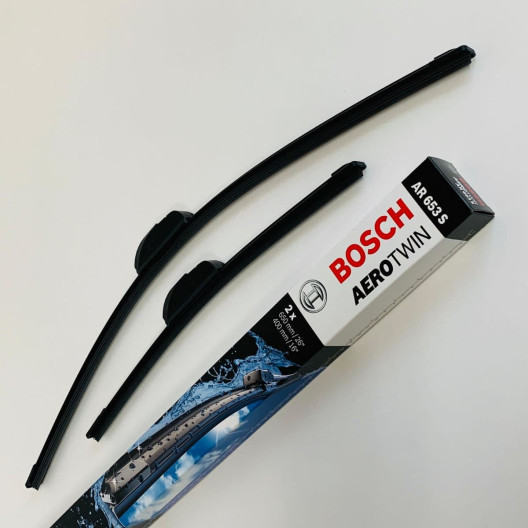 AR653S / 3397118911 Bosch AeroTwin Vinduesvisker sæt, 65+40cm lange viskere AR653S / 3397118911 Bosch AeroTwin Vinduesvisker sæt, 65+40cm lange viskere