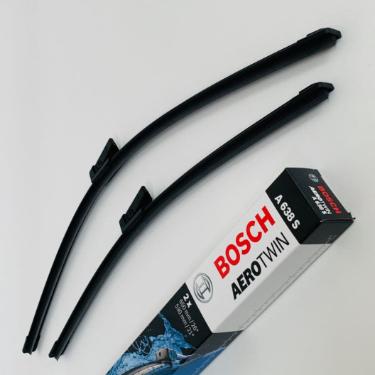 A638S / 3397007638 Bosch AeroTwin Vinduesvisker sæt, 65 & 53cm lange viskere A638S / 3397007638 Bosch AeroTwin Vinduesvisker sæt, 65 & 53cm lange viskere