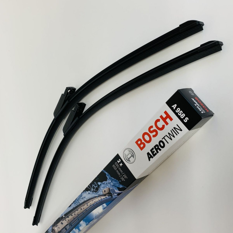 A958S Bosch AeroTwin Vinduesvisker / Viskerblade sæt på 2x65cm passer til Seat Altea + Altea XL + Toledo 09.2004 og frem til 05.2009 thumbnail