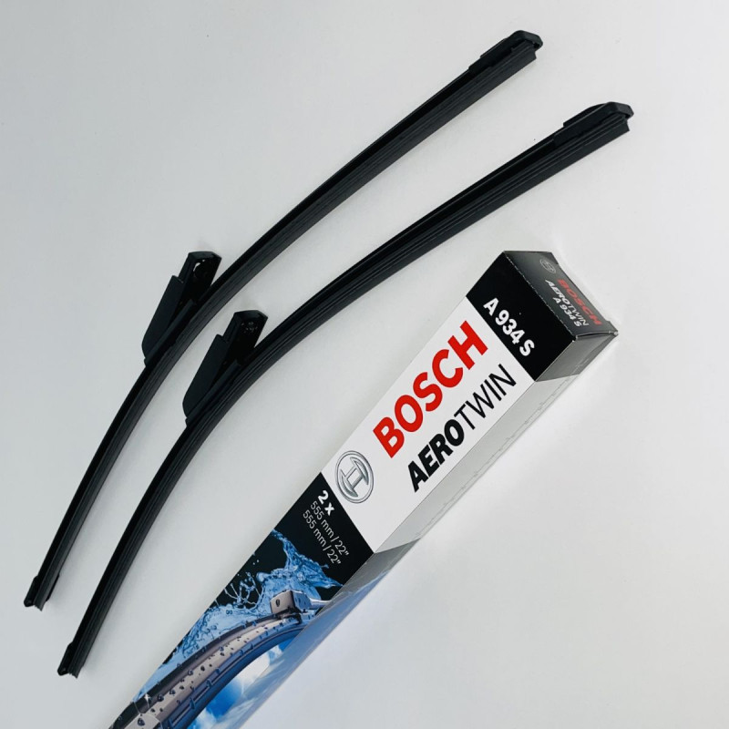 A934S Bosch AeroTwin Vinduesvisker / Viskerblade sæt på 2x55cm passer til Audi A6 fra 4. måned årgang 2004 og frem til 8.2011 thumbnail