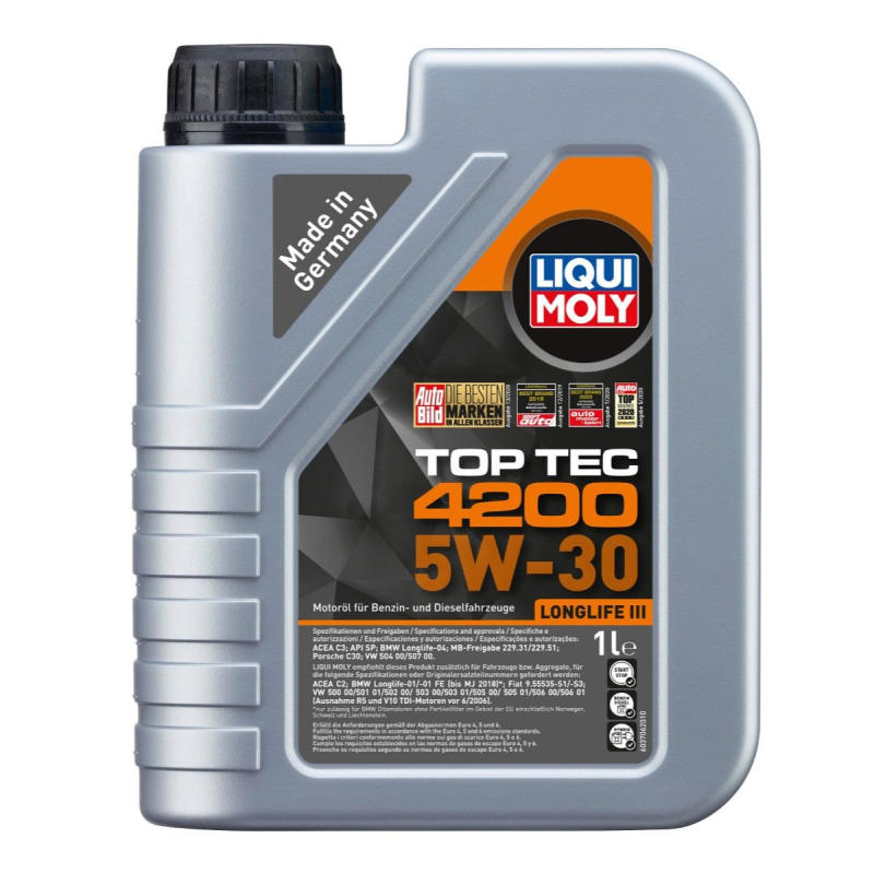 Se Top tec 4200 Liqui moly 5W30 Motorolie i 1 liters dunk hos KN-Auto.dk