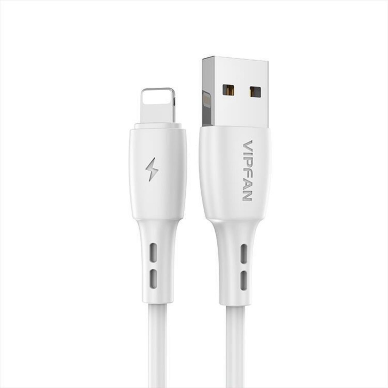 Ladekabel til Apple, Lightning-USB, Datakabel, 1m, Hvid thumbnail