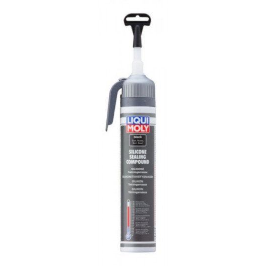 Silikone pakning, sort, 200ml i trykflaske fra Liqui-Moly