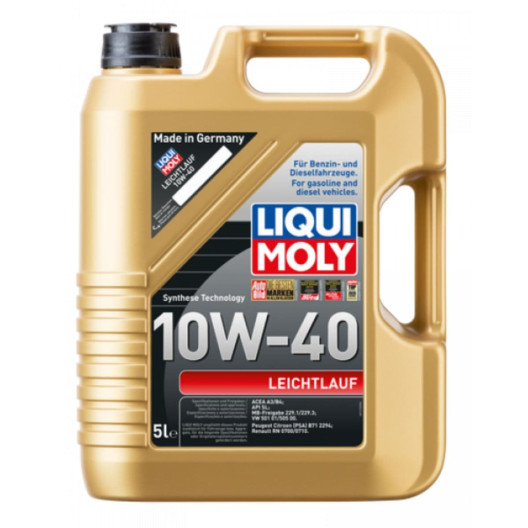 Billig 10W40 Motorolie - i 5 liters dunk fra Liqui Moly