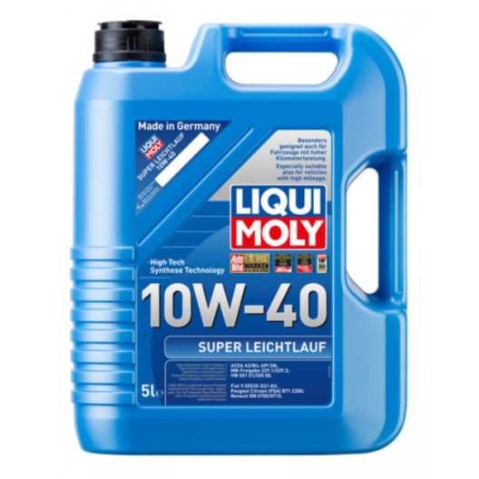 10W40 Motorolie fra Liqui Moly. 5 liter olie fra en af verdens bedste olie producenter