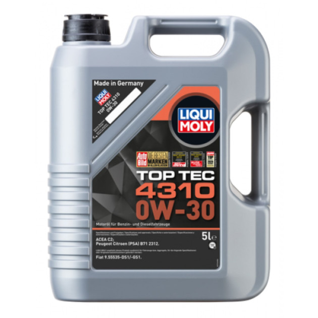4310 Top Tec Liqui moly 0W30 Motorolie i 5l Pris KUN 595,00kr