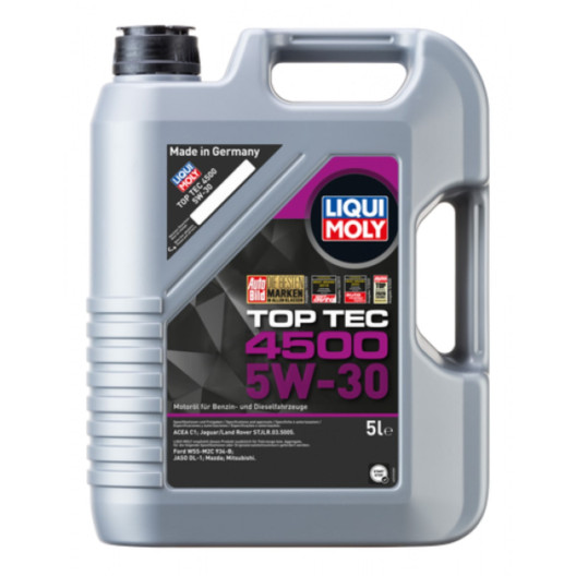 4500 Top Tec Motorolie - Liqui moly - Tysk kvalitets olie - Info & køb - KN-Auto.dk