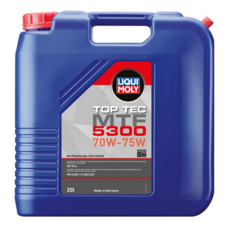 Top Tec MTF 5300 70W-75W, Liqui Moly gearolie i 20 liters dunk thumbnail
