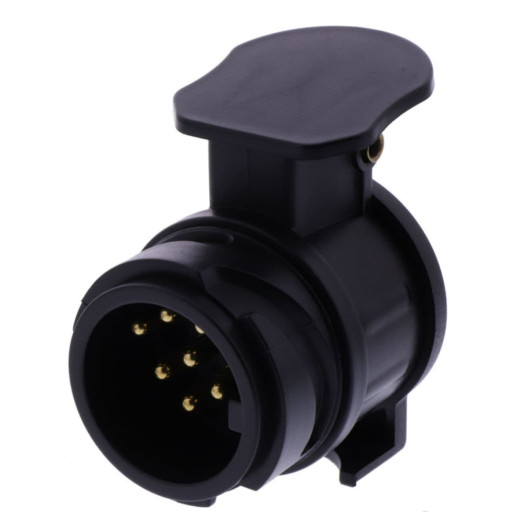 anhængerstik adaptor 13 polet han stik - til 7 polet hun stik anhængerstik adaptor 13 polet han stik - til 7 polet hun stik
