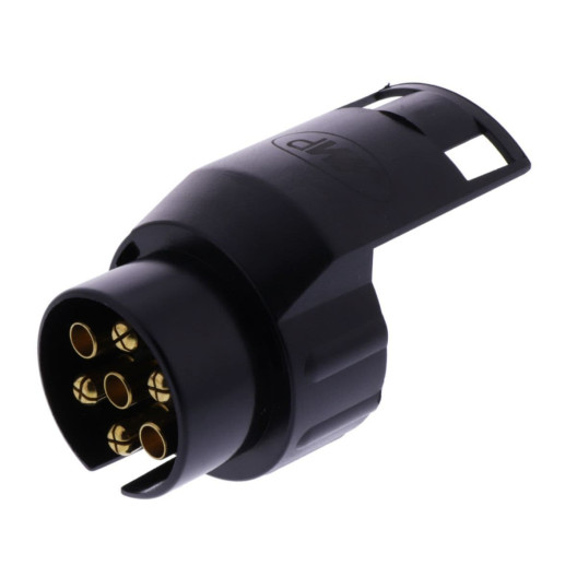 adaptor fra 7 polet bil til 13 polet trailer eller campingvogn  adaptor fra 7 polet bil til 13 polet trailer eller campingvogn