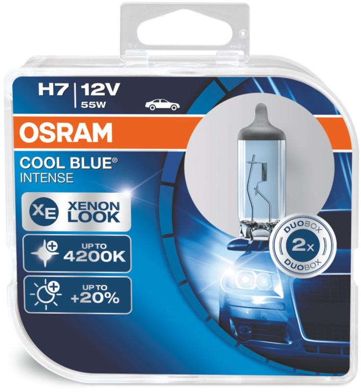 Osram H7 Cool Blue Intense pærer sæt (2 stk) pakke thumbnail