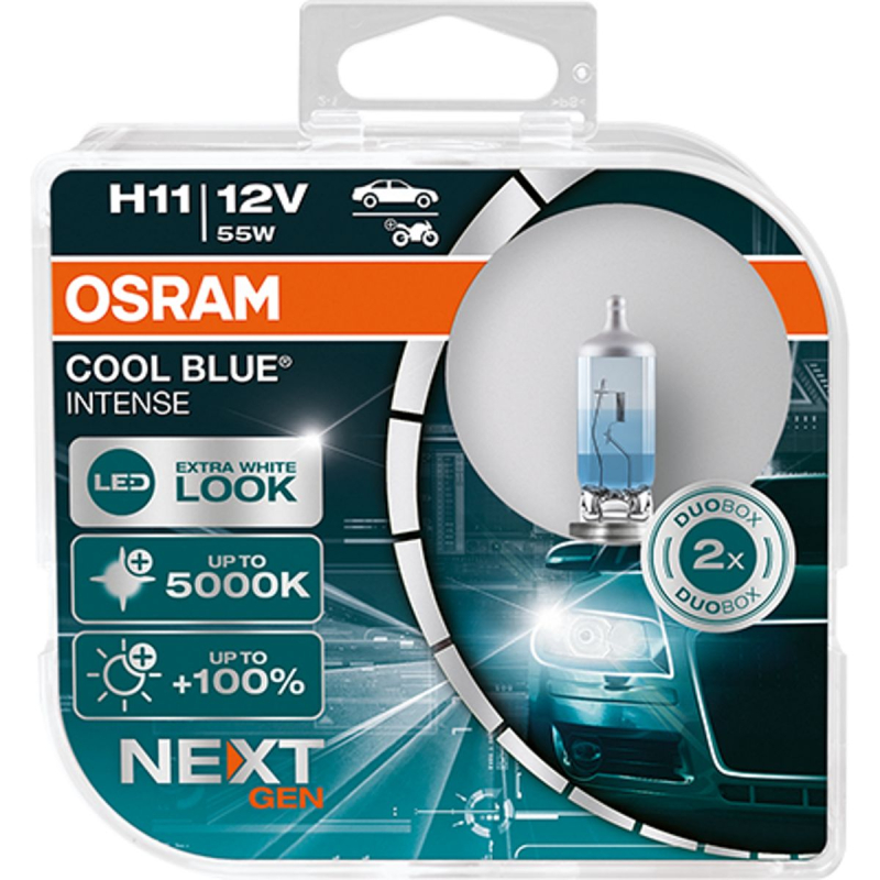 Osram H11 Cool Blue Intense NEXT GEN pærer sæt (2 stk) pak