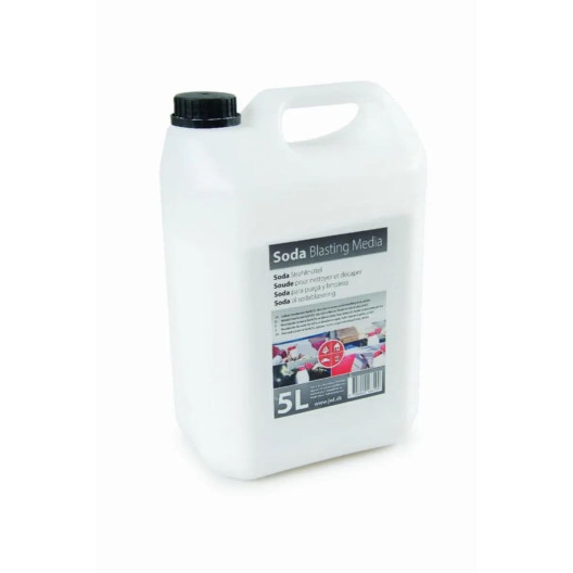 5kg sodapulver til sodablæsning i 5 liters dunk - KN-Auto.dk