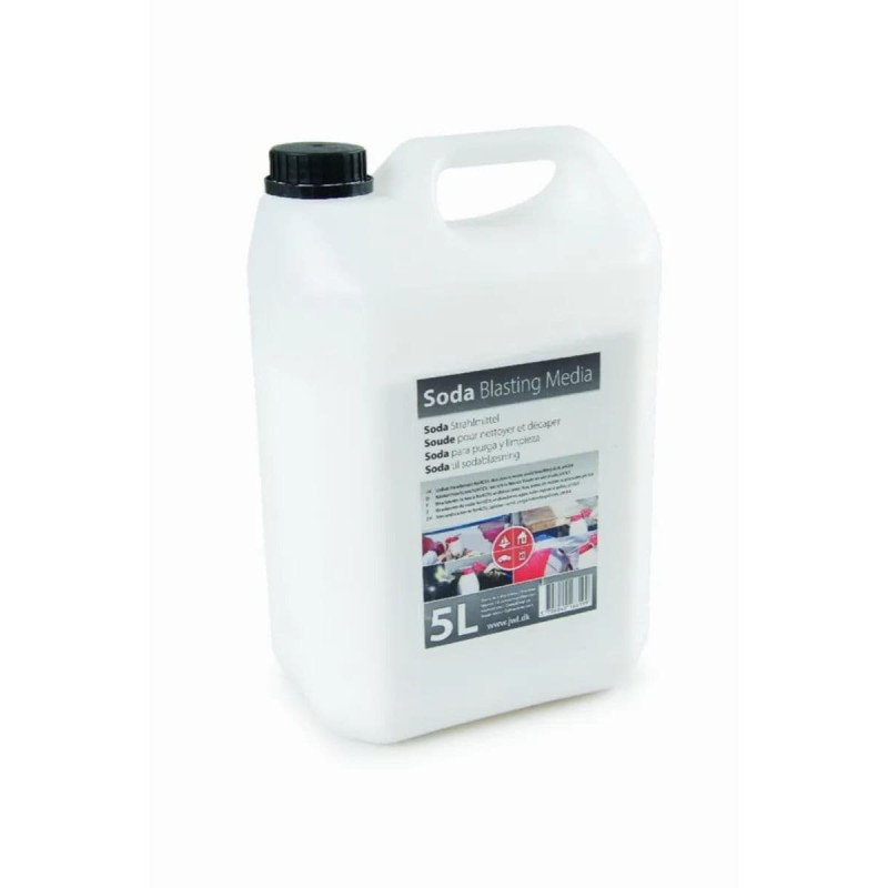 5kg sodapulver til sodablæsning i 5 liters dunk - KN-Auto.dk