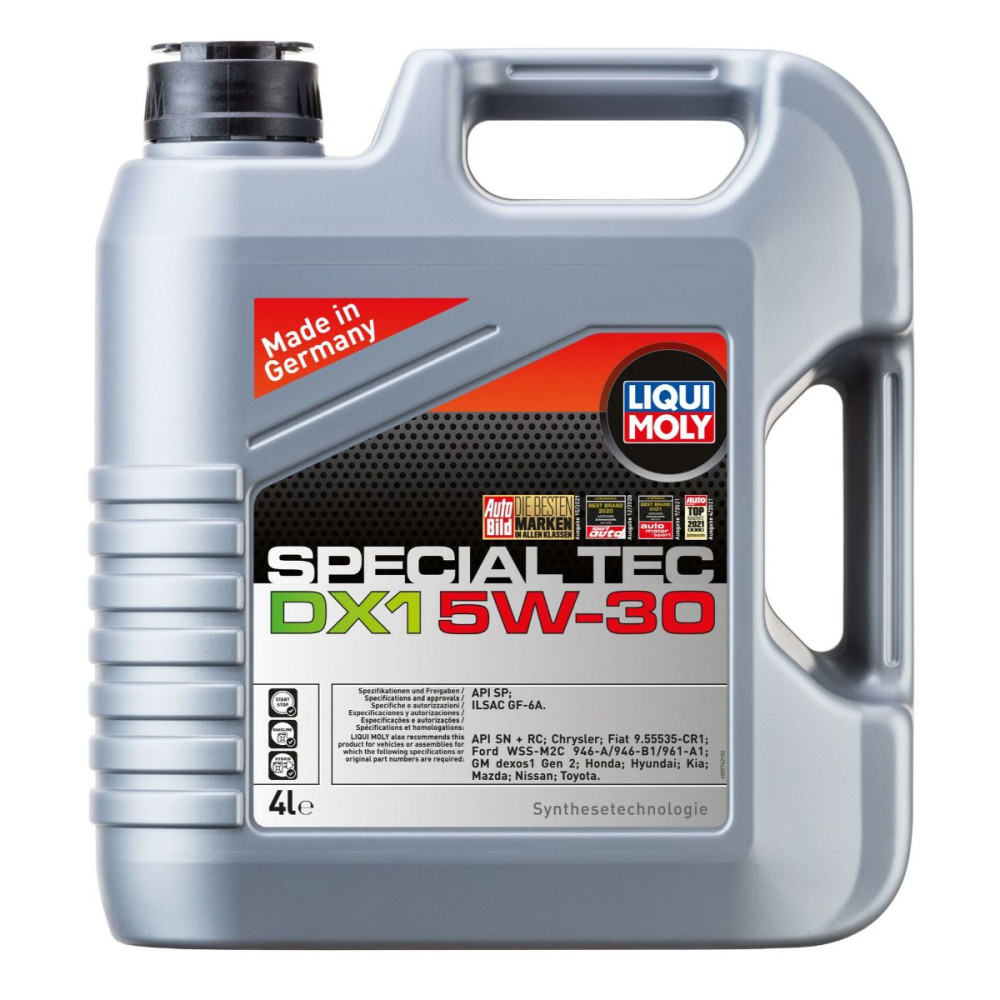 DX1G Special Tec 5w30 Motorolie i 4 liters dunk fra Liqui Moly