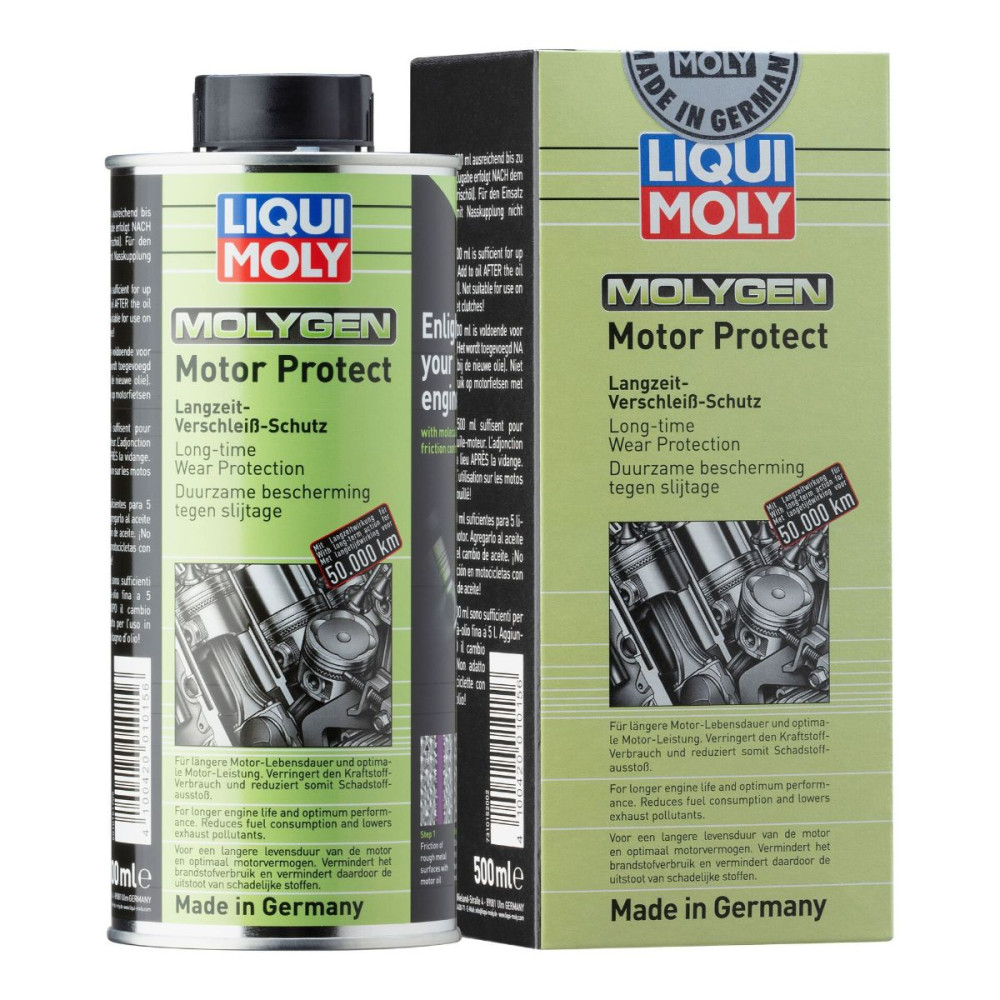 Molygen motorprotect 500ml fra Liqui-Moly. Indvending motorbeskyttelse