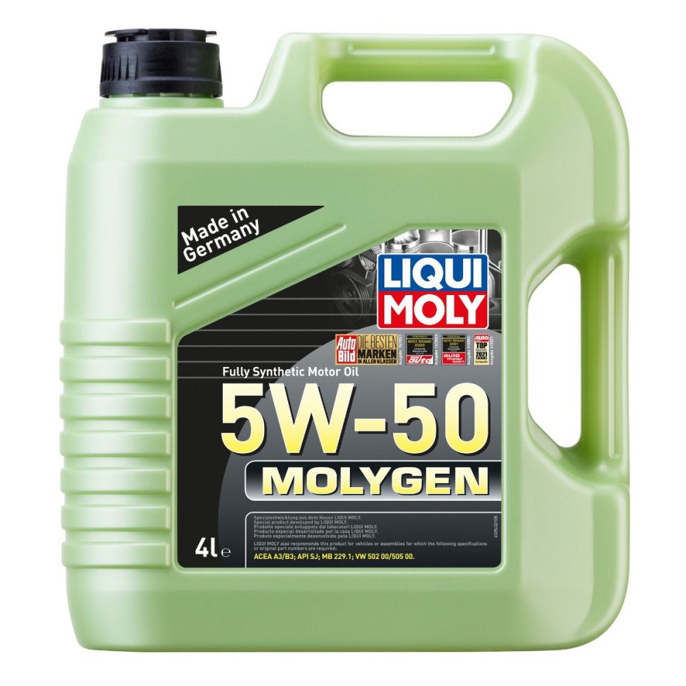 5w50 Molygen, New generation motorolie fra Liqui Moly i 4 liters dunk
