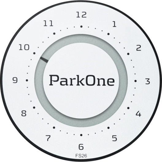 ParkOne 2 parkerings ur i farven Alpine White fra Danske Needit ParkOne 2 parkerings ur i farven Alpine White fra Danske Needit