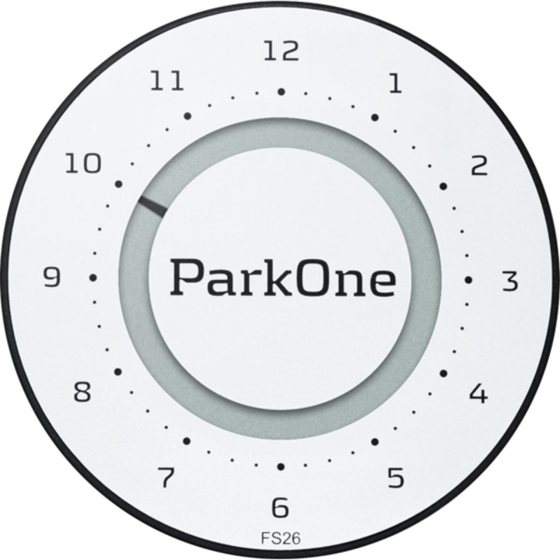 ParkOne 2 parkerings ur, Alpine White (FS26) fra Needit