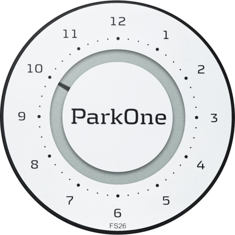 ParkOne 2 parkerings ur i farven Alpine White fra Danske Needit