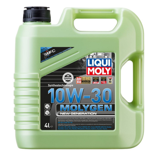 10w30 Molygen, New generation motorolie fra Liqui Moly i 4 liters dunk