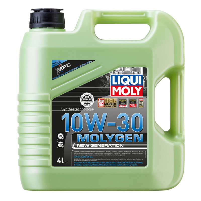 10W30 Molygen New generation motorolie fra Liqui Moly, i 4l dunk thumbnail