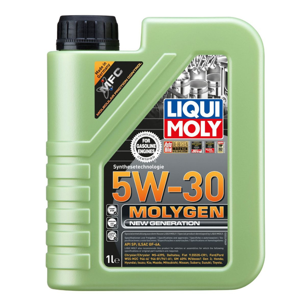 5w30 Molygen, New generation motorolie fra Liqui Moly i 1 liters dunk