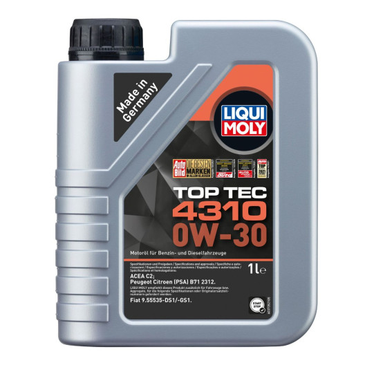 Top Tec 4310 motorolie 1 liter dunk fra Liqui Moly