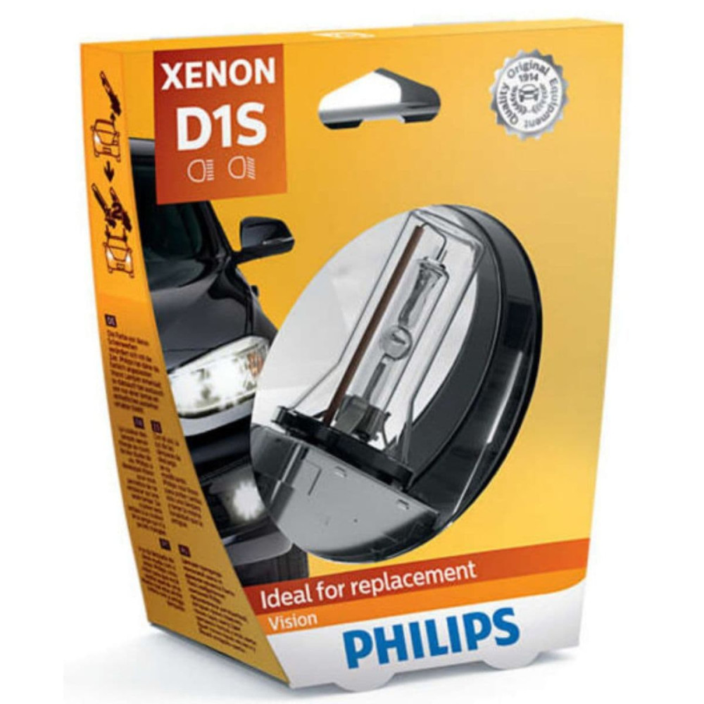 85415VIS1, D1S Vision Xenon pære fra Philips i Blister pakning