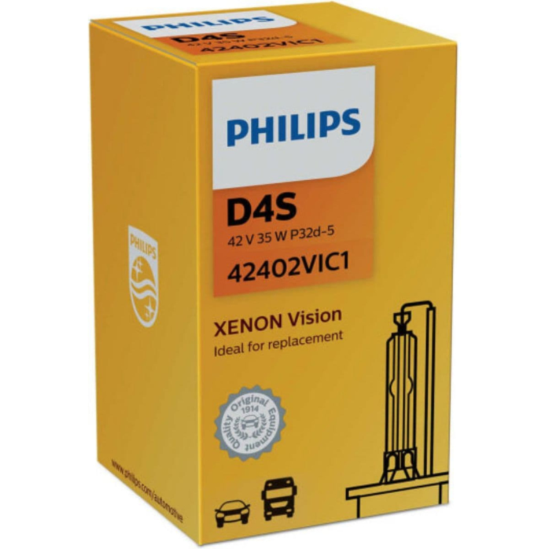 Se Philips D4S Vision Xenon pære, 4300 Kelvin (1 stk) hos KN-Auto.dk