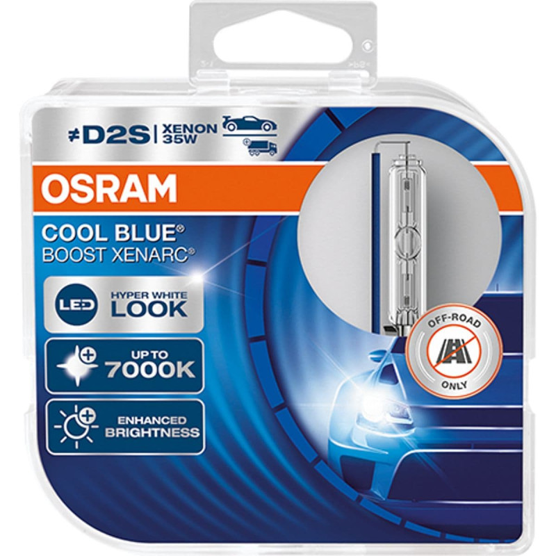 D2S Osram Cool Blue Boost sæt, op til 7000 Kelvin - Xenon pærer