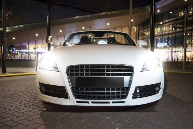 White Vision pærer monteret i Audi