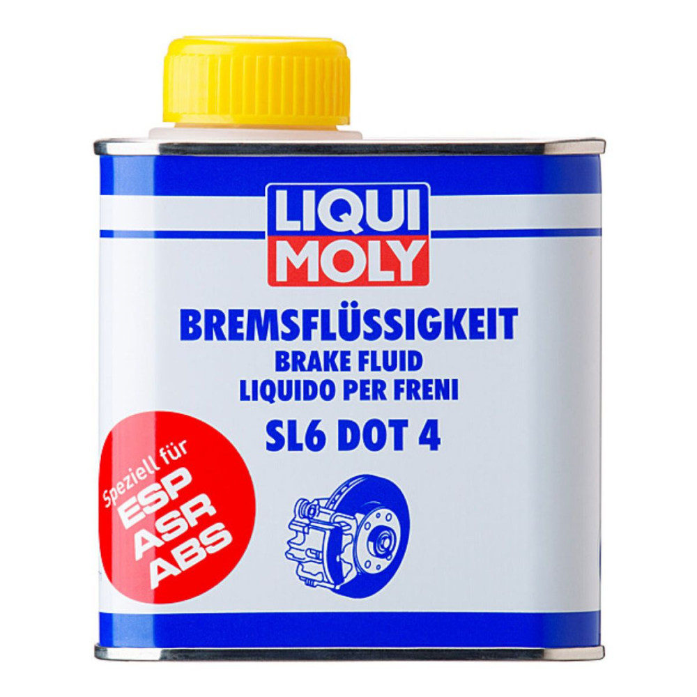 Bremsevæske SL6, DOT 4 i 500ml flaske fra Liqui Moly - KN-Auto.dk