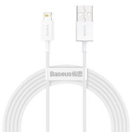 Ladekabel til Apple, Lightning-USB, Datakabel, 150cm, Hvid