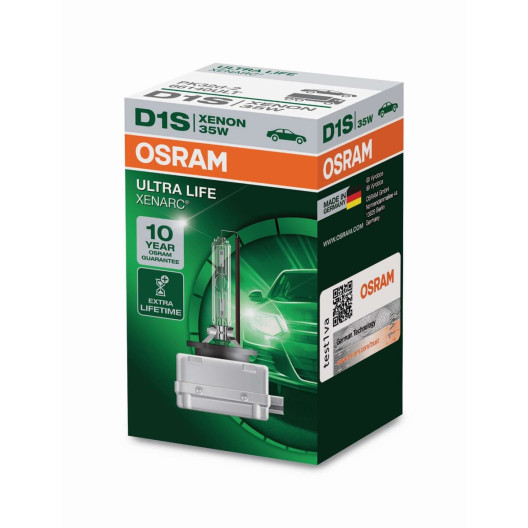 D1S Osram Ultra life xenon pære i 1 stk. pakke. 
