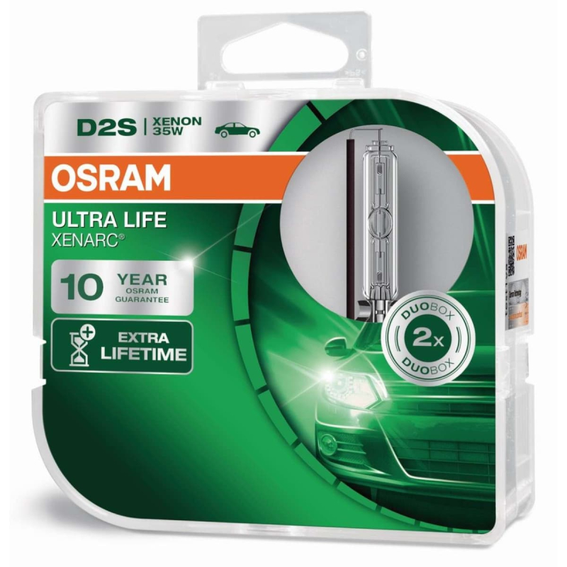 Osram D2S Ultra Life Xenarc, Xenon pære (2 stk) 10 års garanti thumbnail