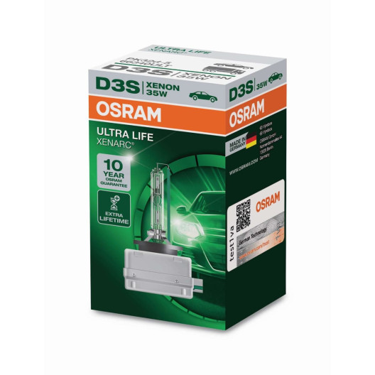 D3S Osram Ultra life xenon pære i 1 stk. pakke. 