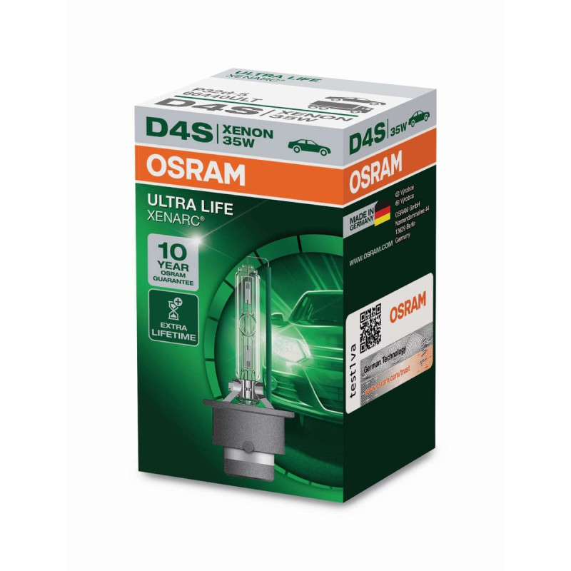 D4S Osram Ultra life xenon pære i 1 stk. pakke. 