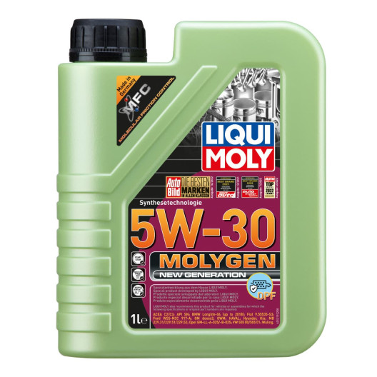 5w30 Molygen, New generation DPF motorolie fra Liqui Moly i 1 liters dunk